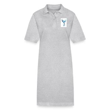 Phönix der Erneuerung - Stanley/Stella Frauen Bio-Polokleid PAIGER - Grau meliert - Vorne