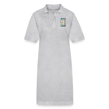 Danemark Panneau de règles de circulation Frontière - Robe polo bio PAIGER Stanley/Stella Femme - gris chiné - Devant