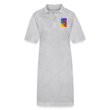 Ich werde nicht aufgeben aber.... - Stanley/Stella Frauen Bio-Polokleid PAIGER - Grau meliert - Vorne