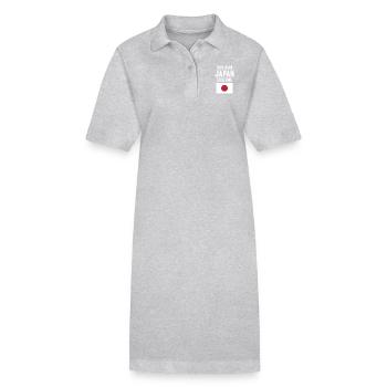 C’est mon costume japonais - Robe polo bio PAIGER Stanley/Stella Femme - gris chiné - Devant