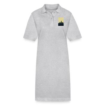 New York City - Stanley/Stella PAIGER Organic Women’s Polo Dress - heather grey - Front