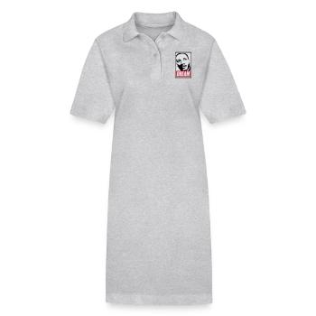 Obey x Dream MLK - Robe polo bio PAIGER Stanley/Stella Femme - gris chiné - Devant