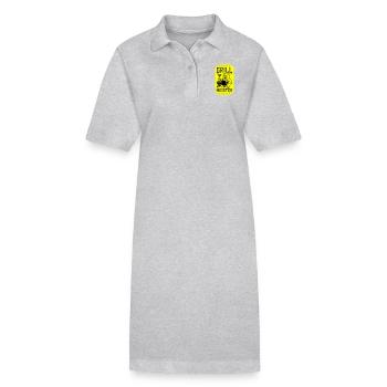 Grillmeister Ferkel Grillen - Stanley/Stella Frauen Bio-Polokleid PAIGER - Grau meliert - Vorne