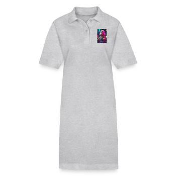 DJ Baby Droppin' Beats - Stanley/Stella Frauen Bio-Polokleid PAIGER - Grau meliert - Vorne