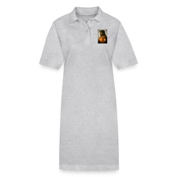 Sauveur ressuscité à l’aube - Robe polo bio PAIGER Stanley/Stella Femme - gris chiné - Devant