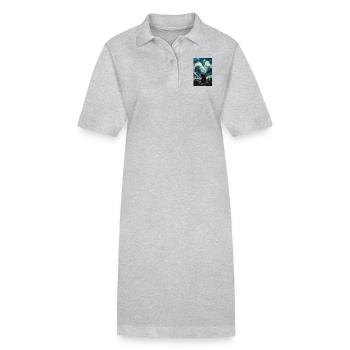 La force divine la mer - Robe polo bio PAIGER Stanley/Stella Femme - gris chiné - Devant