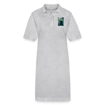 Le Nécromancien des ténèbres se lève - Robe polo bio PAIGER Stanley/Stella Femme - gris chiné - Devant