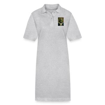 Orc Warlord in Ceremonial Dress - Stanley/Stella PAIGER Organic Women’s Polo Dress - heather grey - Front