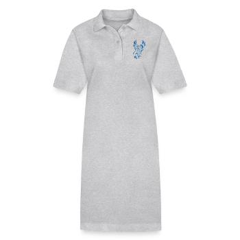 eagle eagle buzzard falcon habicht hawk falcon14 - Stanley/Stella PAIGER Organic Women’s Polo Dress - heather grey - Front