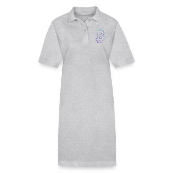 Bitcoin Bitcoin Bitcoins Bitcoins BITCOIN - Robe polo bio PAIGER Stanley/Stella Femme - gris chiné - Devant