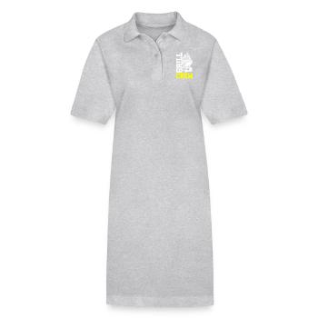 Grill Crew - Stanley/Stella PAIGER Organic Women’s Polo Dress - heather grey - Front