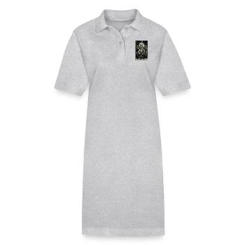 Tarot Datahoarding : L’Ange de la Corruption - Robe polo bio PAIGER Stanley/Stella Femme - gris chiné - Devant