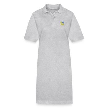 Climbing Crew - Stanley/Stella Frauen Bio-Polokleid PAIGER - Grau meliert - Vorne