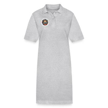 Sow Life-Logo (weißer Text) - Stanley/Stella Frauen Bio-Polokleid PAIGER - Grau meliert - Vorne