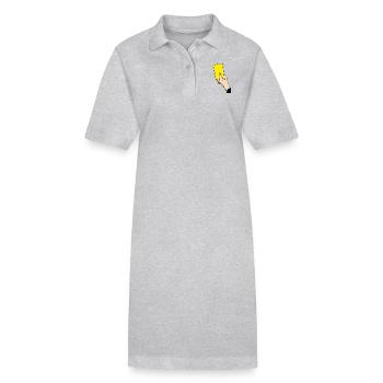 Gelbe Karte - Stanley/Stella Frauen Bio-Polokleid PAIGER - Grau meliert - Vorne