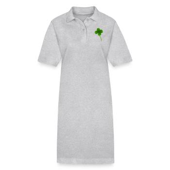 Trèfle - Robe polo bio PAIGER Stanley/Stella Femme - gris chiné - Devant
