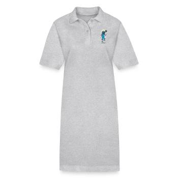 the last skateboard trick - Robe polo bio PAIGER Stanley/Stella Femme - gris chiné - Devant