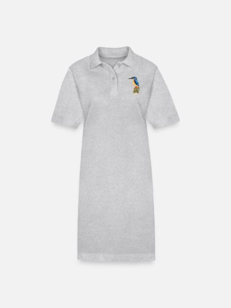 Eisvogel - Stanley/Stella Frauen Bio-Polokleid PAIGER - Grau meliert
