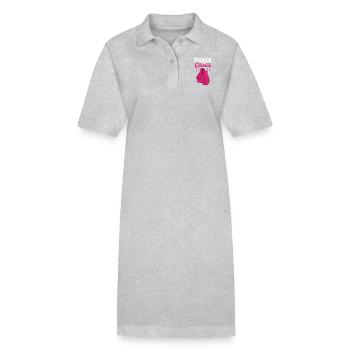 Boxer-Königin - Stanley/Stella Frauen Bio-Polokleid PAIGER - Grau meliert - Vorne