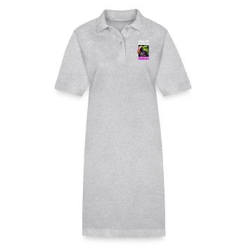 Dicton de science-fiction - Robe polo bio PAIGER Stanley/Stella Femme - gris chiné - Devant
