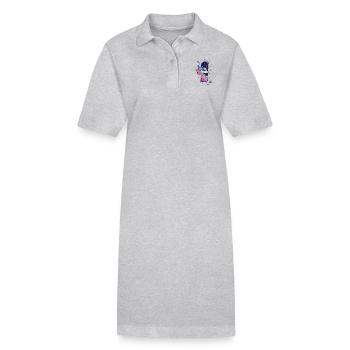 UFO in window - Stanley/Stella PAIGER Organic Women’s Polo Dress - heather grey - Front