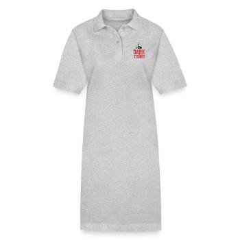 DÜSTERE GESCHICHTEN - Stanley/Stella Frauen Bio-Polokleid PAIGER - Grau meliert - Vorne