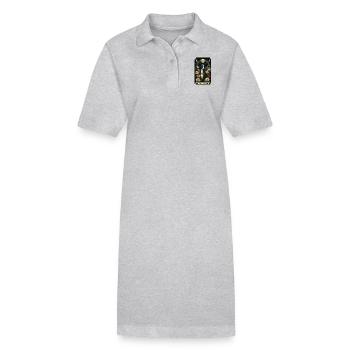 Italienisches Windspiel - Stanley/Stella Frauen Bio-Polokleid PAIGER - Grau meliert - Vorne