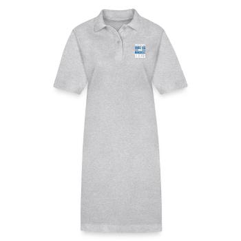 Unicycle Merch Trials Einräder Fahrrad Einrad - Stanley/Stella Frauen Bio-Polokleid PAIGER - Grau meliert - Vorne