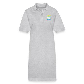 Tuba Sorry I Tooted It Came Out Of My Brass - Stanley/Stella PAIGER Organic Women’s Polo Dress - heather grey - Front