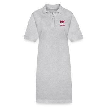 Nur ein Junge, der Gymnastik liebt - Stanley/Stella Frauen Bio-Polokleid PAIGER - Grau meliert - Vorne