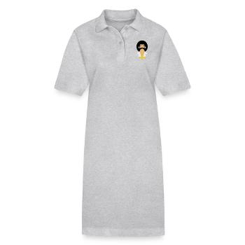 funky - Stanley/Stella Frauen Bio-Polokleid PAIGER - Grau meliert - Vorne