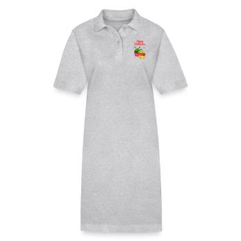 Gâteau au muffin Halloween - Robe polo bio PAIGER Stanley/Stella Femme - gris chiné - Devant