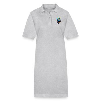Phenix - Phoenix - Firebird - Stanley/Stella PAIGER Organic Women’s Polo Dress - heather grey - Front