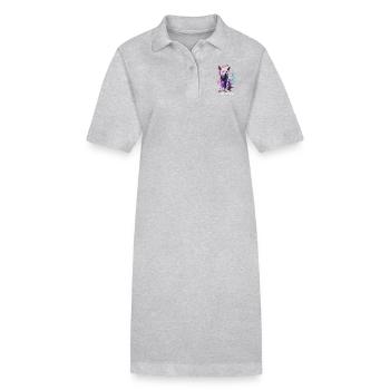 Cyber Dog - Stanley/Stella Frauen Bio-Polokleid PAIGER - Grau meliert - Vorne