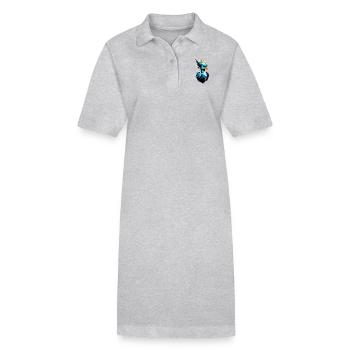 phenix - phoenix - oiseau de feu - Robe polo bio PAIGER Stanley/Stella Femme - gris chiné - Devant