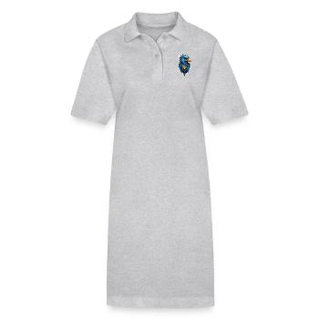 aigle - etats unis - usa - Robe polo bio PAIGER Stanley/Stella Femme - gris chiné - Devant