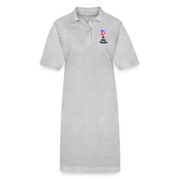 Tour Eiffel #4 - Robe polo bio PAIGER Stanley/Stella Femme - gris chiné - Devant