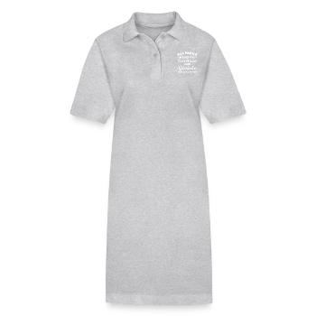 Secrétaire géniale cadeau drôle secrétaire - Robe polo bio PAIGER Stanley/Stella Femme - gris chiné - Devant