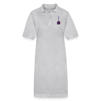 Banjo - Robe polo bio PAIGER Stanley/Stella Femme - gris chiné - Devant