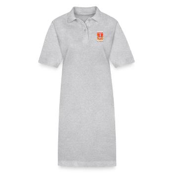 Freiwilliger Feuerwehrmann Es ist nicht nur ein - Stanley/Stella Frauen Bio-Polokleid PAIGER - Grau meliert - Vorne