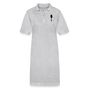 business - Stanley/Stella Frauen Bio-Polokleid PAIGER - Grau meliert - Vorne