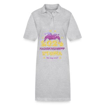 Ship of Fools Utopia 2024 - Stanley/Stella PAIGER Organic Women’s Polo Dress - heather grey - Front