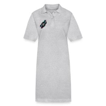 Erreur : Réalité introuvable - Robe polo bio PAIGER Stanley/Stella Femme - gris chiné - Devant