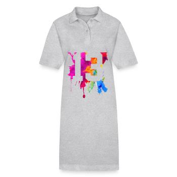 13 ANS 13E ANNIVERSAIRE - Robe polo bio PAIGER Stanley/Stella Femme - gris chiné - Devant