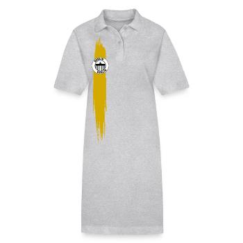 Streifen von Berlin Gelb - Stanley/Stella Frauen Bio-Polokleid PAIGER - Grau meliert - Vorne
