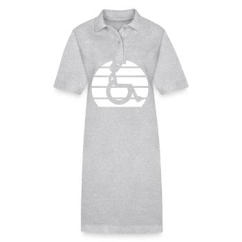 Rollstuhl - Stanley/Stella Frauen Bio-Polokleid PAIGER - Grau meliert - Vorne