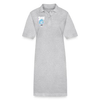 Funny Halloween Tee - Stanley/Stella PAIGER Organic Women’s Polo Dress - heather grey - Front