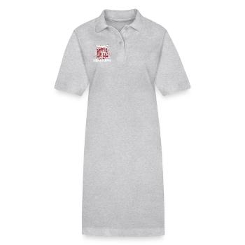 Jiu Jitsu I Like Jiu Jitsu - Stanley/Stella PAIGER Organic Women’s Polo Dress - heather grey - Front