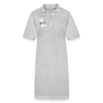 Chinese Crested Chinese Crested Mama - Stanley/Stella PAIGER Organic Women’s Polo Dress - heather grey - Front