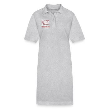 Pharmacy Technician Crazy Pharmacy Technician - Stanley/Stella PAIGER Organic Women’s Polo Dress - heather grey - Front